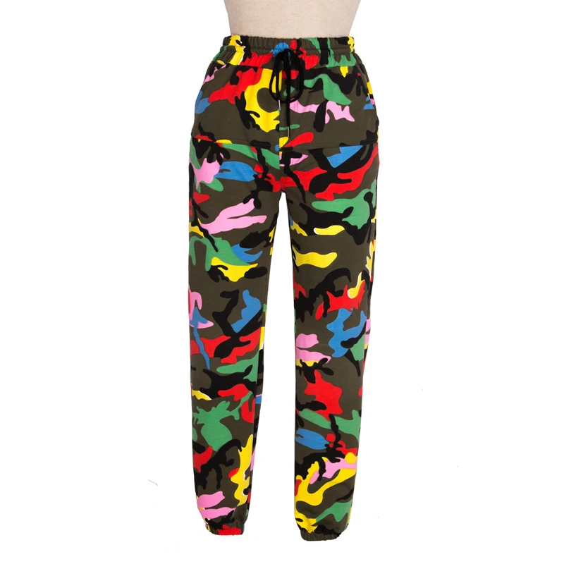 

Autumn and Winter Hip hop pants women Casual Loose Punk street Dance Baggy Joggers Harem Camouflage trousers