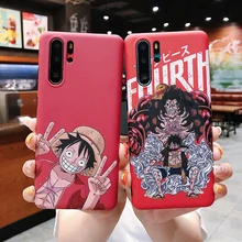 Cartoon Cases for Huawei P30 P20 Lite Mate20 Pro Luffy one piece frosted IMD hard cover for Honor 10 20 20Pro Nova 3 3i 4 5Pro