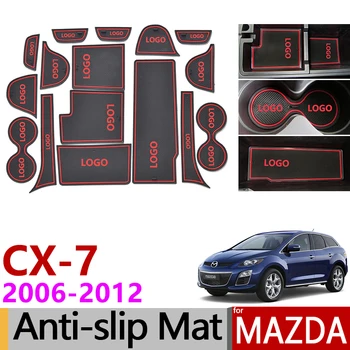 

Anti-Slip Gate Slot Mat Rubber Coaster for Mazda CX-7 2006 2007 2008 2009 2010 2011 2012 CX7 CX 7 Accessories Car Stickers 16Pcs