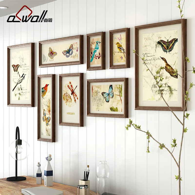 

Simple European Acrylic Photo Frame Sofa Background Wall Decoration Plastic Picture Frame Photo Combination Wall Picture Frames