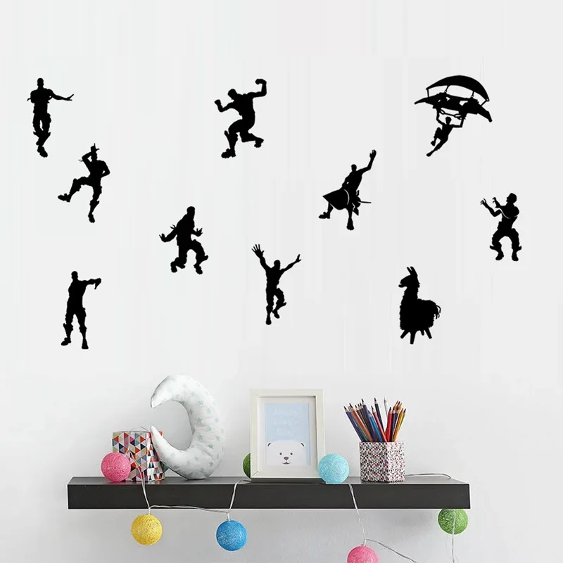 

New Fort night figures character Sticker Toys for wall PS4 PC Vinyl Boy Room Classic Toys Decal toy Wall Sticker Gifts FORTNIGHT
