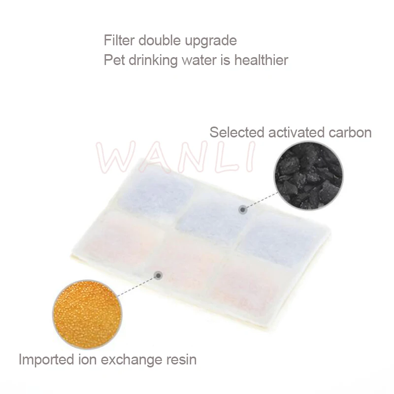 Led Lamp Beads Pet Smart Drinking Fountain Cat Dog Electric Circulation Silent water Dispenser Four-fold filter