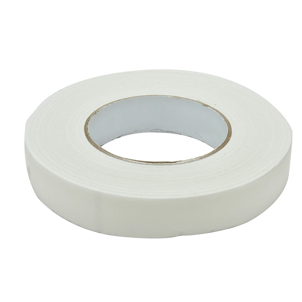 5mx24mm Self Adhesive Foam Tape Mounting Fixing Pad White Double Sided