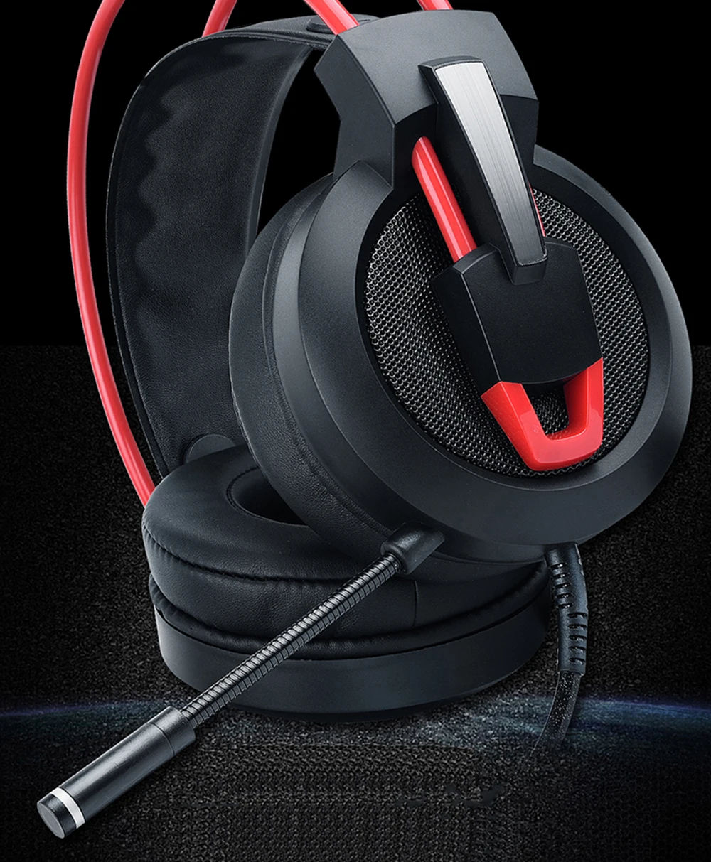 Askmeer USB Stereo Gaming Headphones casque 7.1 Surround Sound Channel Computer Headset with Microphone LED Lights for PC Gamer (3)