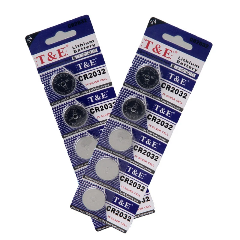 100 шт./лот CR2032 Кнопка аккумулятор литиионый 3 V 180 mAh кнопку ячейки для часы Caculator