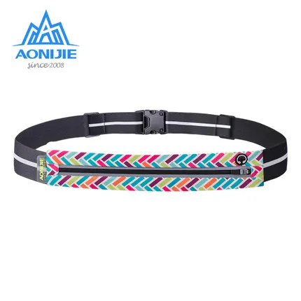 

AONIJIE Adjustable Slim Running Waist Belt Jogging Bag Fanny Pack Travel Marathon Gym Workout Fitness 6.8in Phone Holder