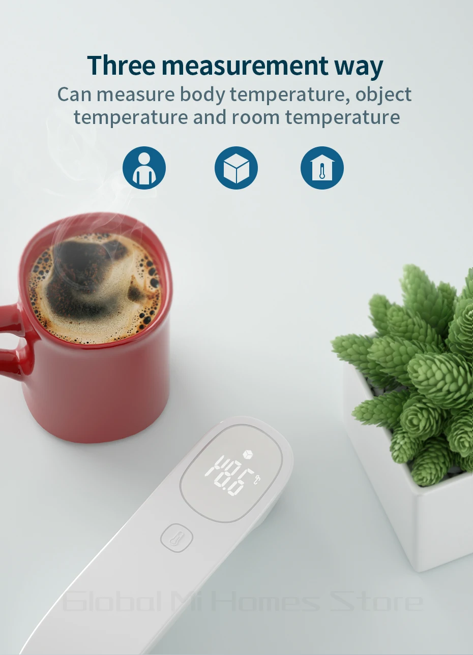 Глобальная версия Xiaomi Mijia термометр светодиодный Бесконтактный цифровой инфракрасный Лоб термометр для тела для детей и взрослых Elders50
