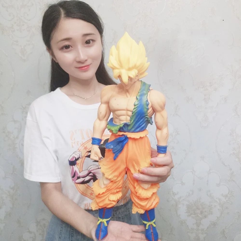 

40-44cm Oversized Son Goku Vegeta PVC Action Figures Manga Dimensions Dragon Ball Z Collection Model Doll
