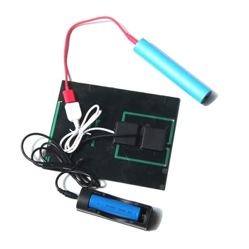 

3.5W 5V Solar Panel Solar Cell With DC3.5MM Base For 18650 Rechargeable Battery+USB Output For Mobile Power Bank New
