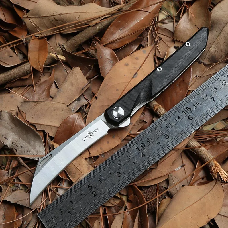 Два солнца G10 ручка TS74 D2 Flipper мяч brearing складной нож для кемпинга охоты карманный