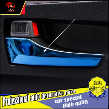 

4PCS Car styling 4PCS/set Interior door bowl cover trim For Toyota RAV4 2014 2015 2016 car door bowl Decoration Trim Accessories