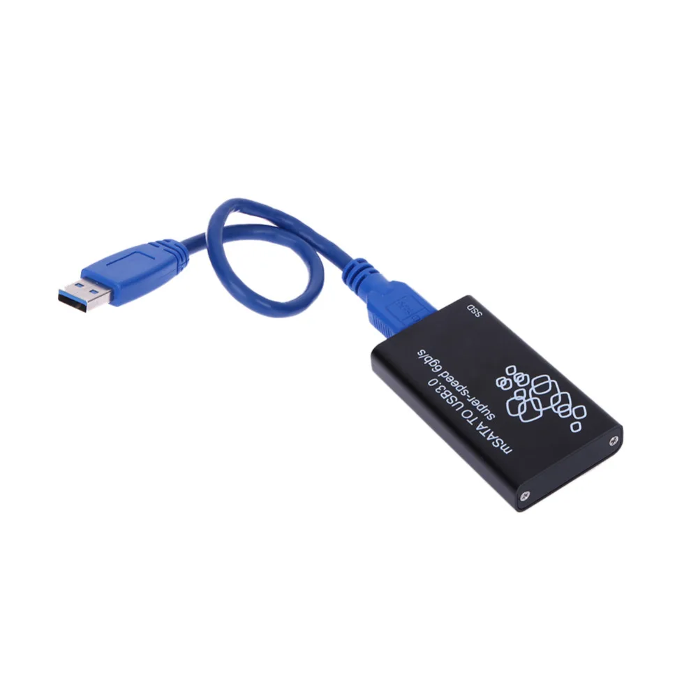 Корпус для жесткого диска Mini mSATA для USB 3,0 SSD коробка для жесткого диска внешний корпус чехол с кабелем для передачи данных
