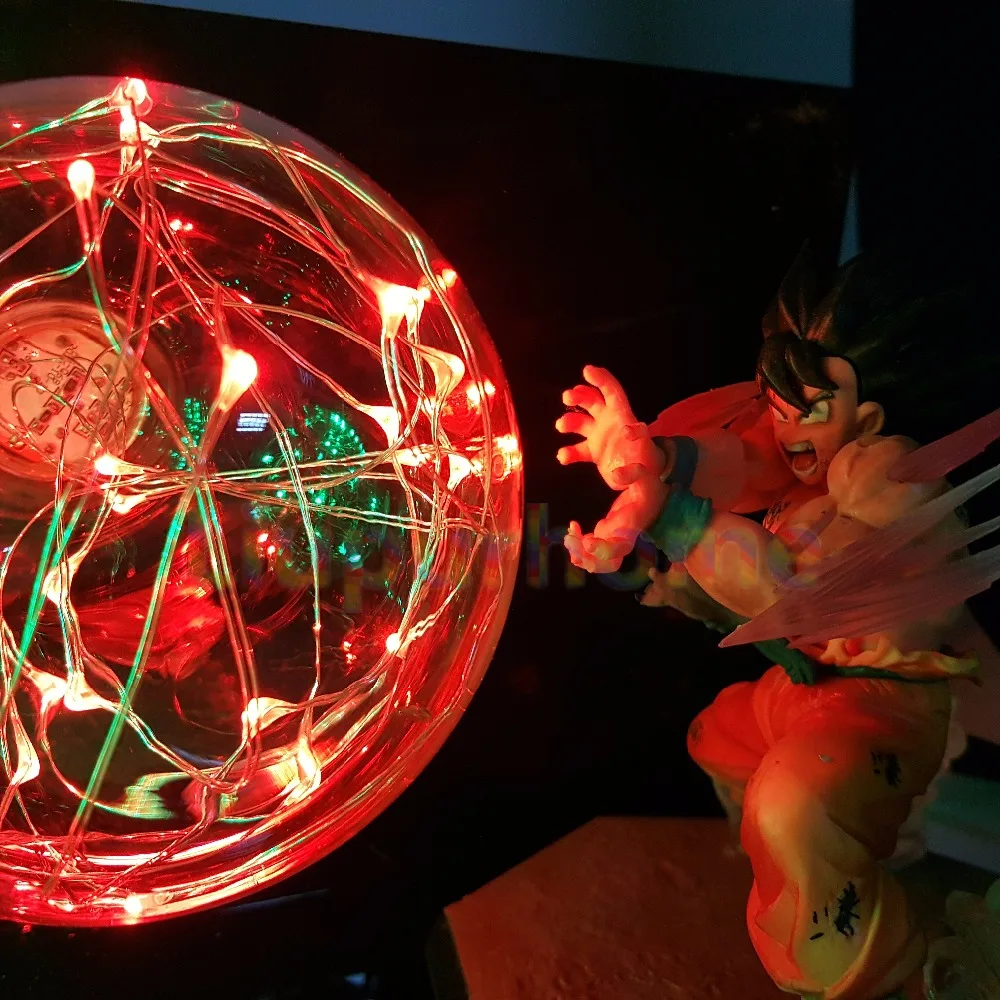 Dragon Ball Z Сон Гоку против броли Led сцена аниме Dragon Ball Супер настольная лампа игрушка фигурки DBZ lampara led ночное освещение