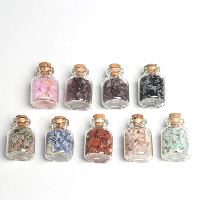 mini gemstone bottles