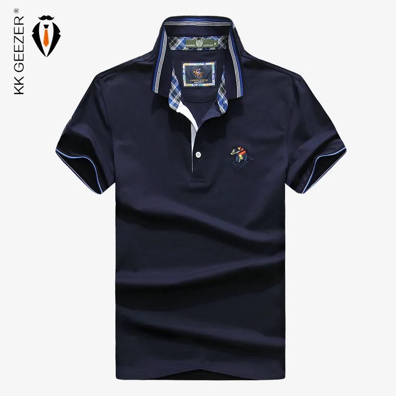 

Men Polos Shirt Solid Short Sleeve Fashion Brand Breathable Summer High Quality Turn-down Collar Male Shirt Top Classic Tee