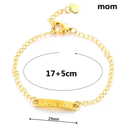 Ethlyn Disesuaikan Tahan Lama Warna Emas Kuning Orang Tua Cinta Anak Gelang Hadiah Terbaik Untuk Ibu Dan Anak Perhiasan Gelang B129 Bangles Aliexpress