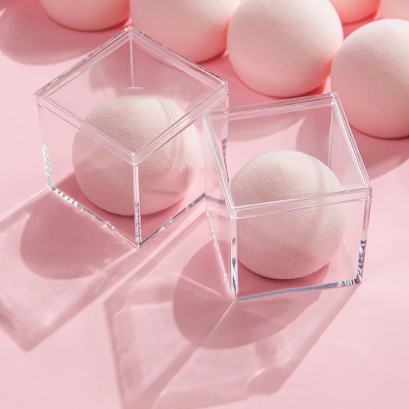

Women's Makeup Basic Products Beauty Sponge for Make Up Tools 2 Types 1 Pcs Peach Shape Cute Girl Pink Puff Smooth Powder Puff
