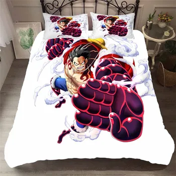 

HELENGILI 3D Bedding Set Anime Print Duvet Cover Set Bedcloth with Pillowcase Bed Set Home Textiles #42-1