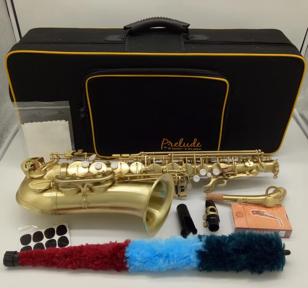 Саксофон Alto Conn AS-720 Музыкальные инструменты Professional Alto Sax имитация состаренной меди Бронзовый мундштук трости шеи чехол