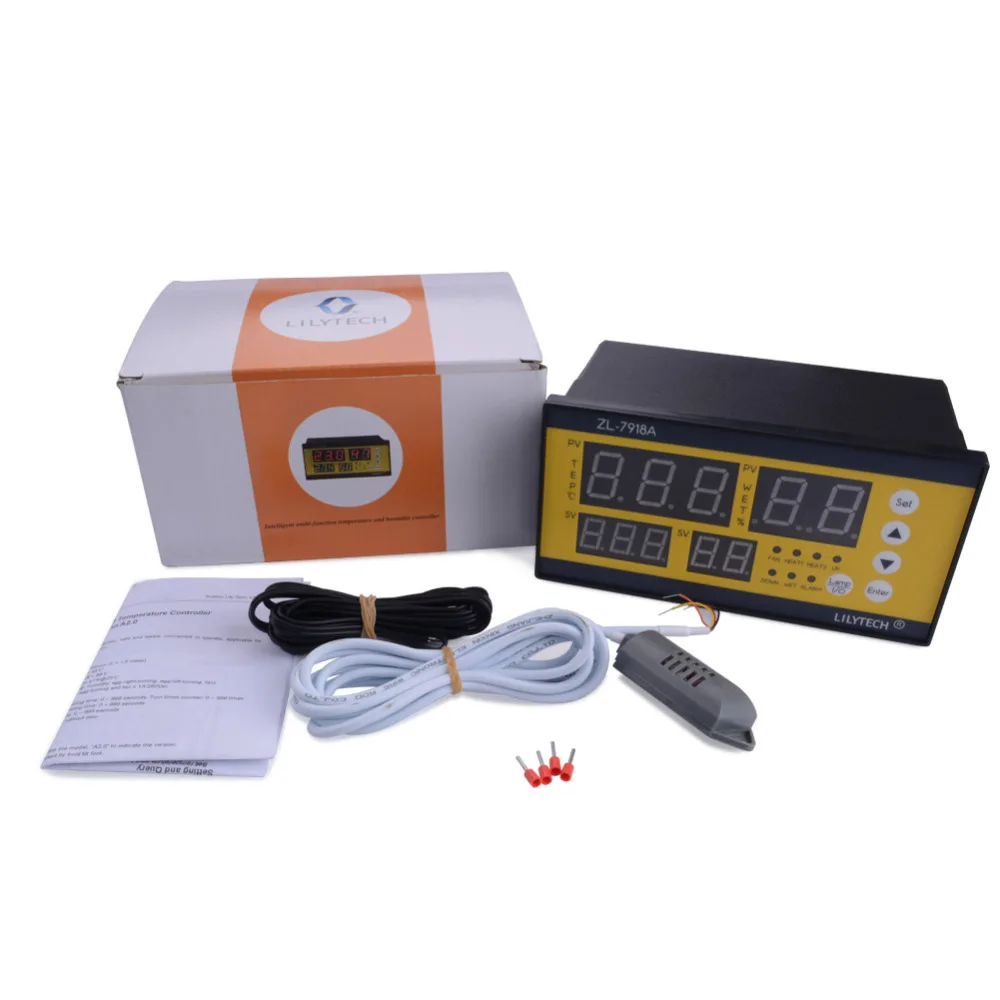 Yieryi ZL-7918A контроллер цифрового инкубатора регулятор температуры и влажности для птицы яиц инкубатор, выращивание грибов