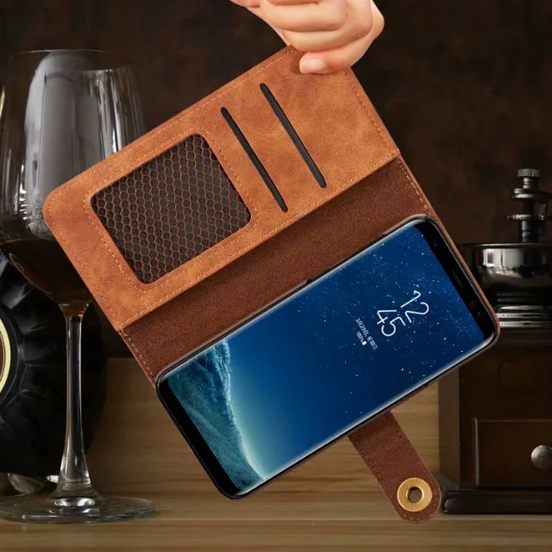 

Flip Leather Wallet Case for Samsung Galaxy S10 Plus Case Detachable Card Slot for Samsung Galaxy S10e Case Shockproof Carcasa