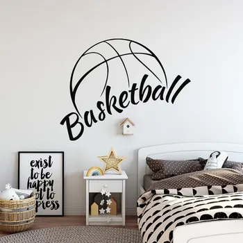 

Basketball Wall Decals Vinyl Home Decor Interior Sport Wall Sticker Boy Room Kids Bedroom Murals Removable Wall Poster A233