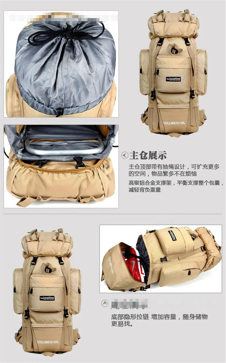 Mochilas ao ar Nova Chegada Alta Qualidade Caminhadas Livre Marca Packpack Montanha Viagem Backpackg X192 85l 9 High Quality Esporte e Lazer