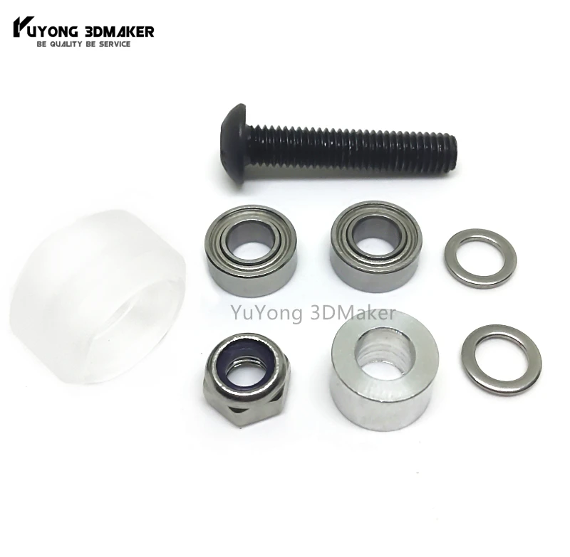 

High precision CNC clear Polycarbonate Xtreme Mini v wheel kits for Openbuilds v-slot linear rail system
