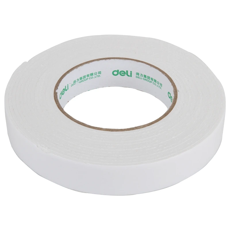 DOITOOL 12 Rolls Double Sided Boobtape Double Sides Tape Double Back Tape  Window Door Seal Strip Double Sided Tape Foam Double Sided Foam Sticky Tape