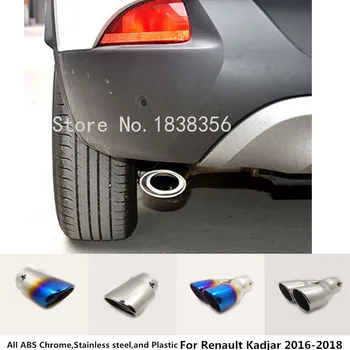 

For Renault Kadjar 2016 2017 2018 2019 Muffler Exterior End Tail Pipe Outlet Dedicate Stainless Steel Exhaust Tip Tail Frame