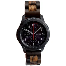 Ремешки для часов из натурального дерева ручной работы для samsung gear S3 Classic Frontier 22 мм Ремешки для наручных часов для samsung Galaxy Watch Bracelet