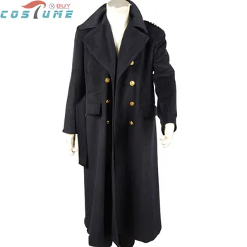 

Who is Doctor Dr. Dark Blue Black Wool Trench Coat Jacket TV Winter Halloween Cosplay Costume Custom Made