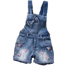 2016 année Printemps Autu enfants ensemble des vêtements de jeans nouveau-né bébé denim salopette combinaisons pour bébé/infantile filles bib pantalon F143