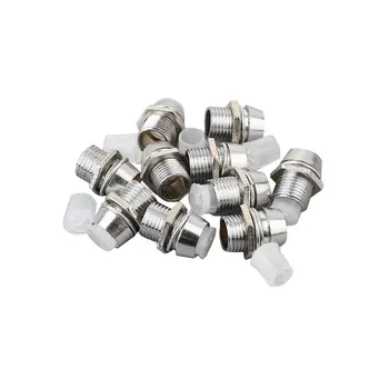 

10Pcs LED Base Light Emitting Diode Holder Socket With Cover Mount Zinc Alloy