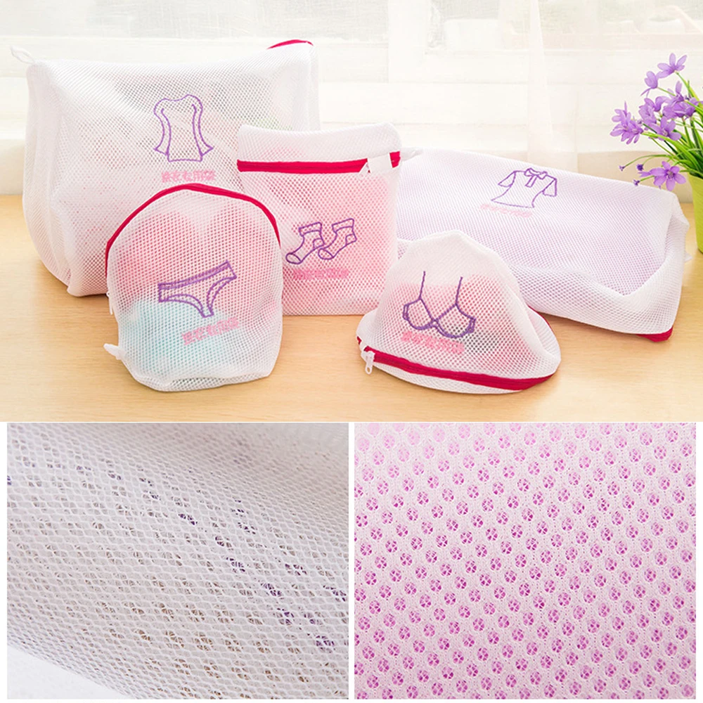 Fashion Fine Embroidered Bra Lingerie Special Wash Laundry Bag Padded Machine Washable Mesh Kit Laundry Basket Bag Laundry Bags (2)