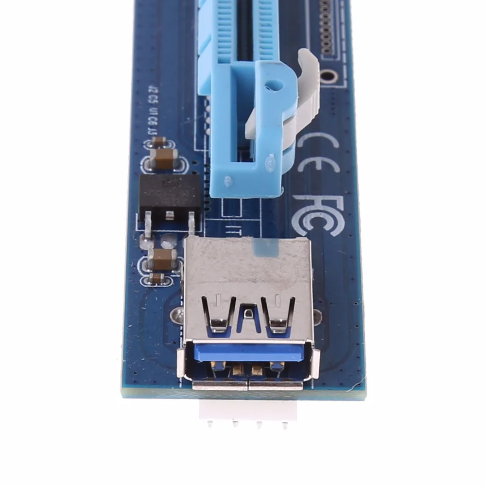 30CM/60CM USB3.0 Cable PCIe PCI-E Express 1X To 16X Riser Card Enhanced Extender USB Riser Adapter Card For BTC Mining Machine