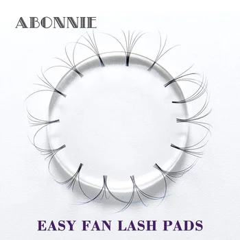 

Abonnie Eyelash Extension Easy fan lash pads Volume lash patches Beginner make fans tools Eyelash holder Reusable Washable