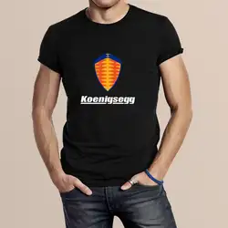 Koenigsegg шведский автомобильные футболка хлопок Для мужчин футболка Размеры S к 3XL Для мужчин; черная футболка Размеры S-3XL Для мужчин s футболка