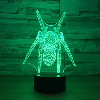 Spider 3d Small Night Light Remote Led Creative Colorful Color Usb Lovely 7 Color Change 3d Lamp Kids Room Led Lights Lamps Buy At The Price Of 12 68 In Aliexpress Com Imall Com