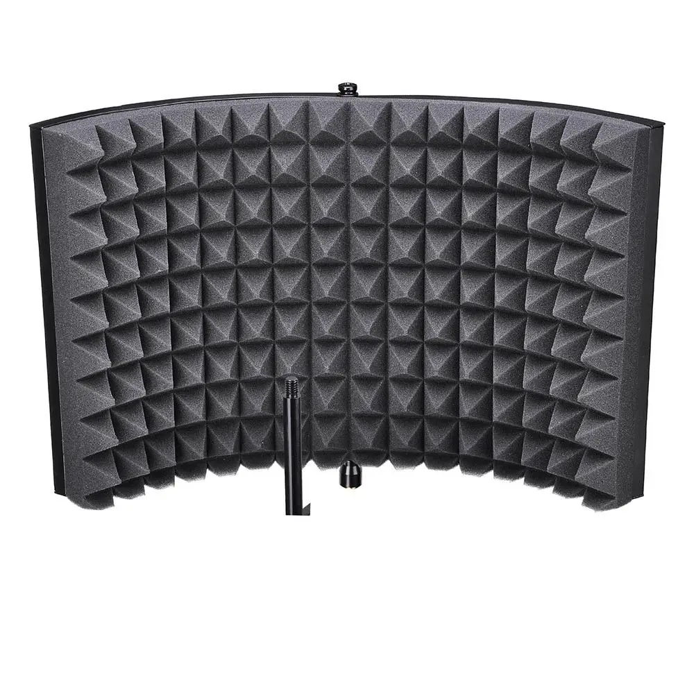 

Studio Microphone Isolation Shield Acoustic Recording Sound Absorber Foam Panel