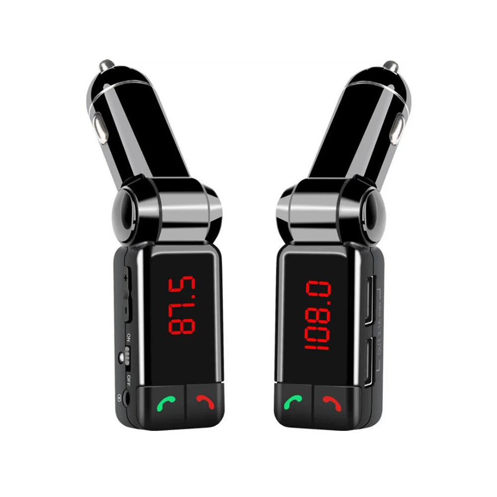 

BC06 LCD Display Car Bluetooth mp3 Audio Player FM Transmitter Handsfree Dual USB Car Charger