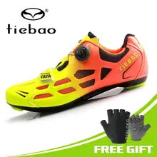 Tiebao Мужская обувь для шоссейного велосипеда MTB обувь для велоспорта дорожный гоночный велосипед самоблокирующиеся кроссовки для велосипеда дышащая триатлонная спортивная обувь
