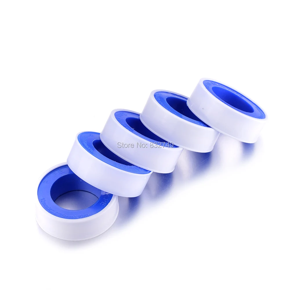 Atoplee 5/10 قطعة 12 مللي متر * 0.075 مللي متر * 10 m P.T.F.E شريط خيوط لإحكام الغلق انبوب ماء PTFE تفلون ختم موضوع السباكة الشريط Atoplee 5/10 قطعة 12 مللي متر * 0.075 مللي متر * 10 m P.T.F.E شريط خيوط لإحكام الغلق انبوب ماء PTFE تفلون ختم موضوع السباكة الشريط