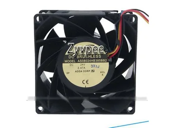

Zyvpee 8038 AS08024HB385BB2 DC 24V 2.47A dual balls bearing 4 wires Server Cooling fan,8cm inverter fan