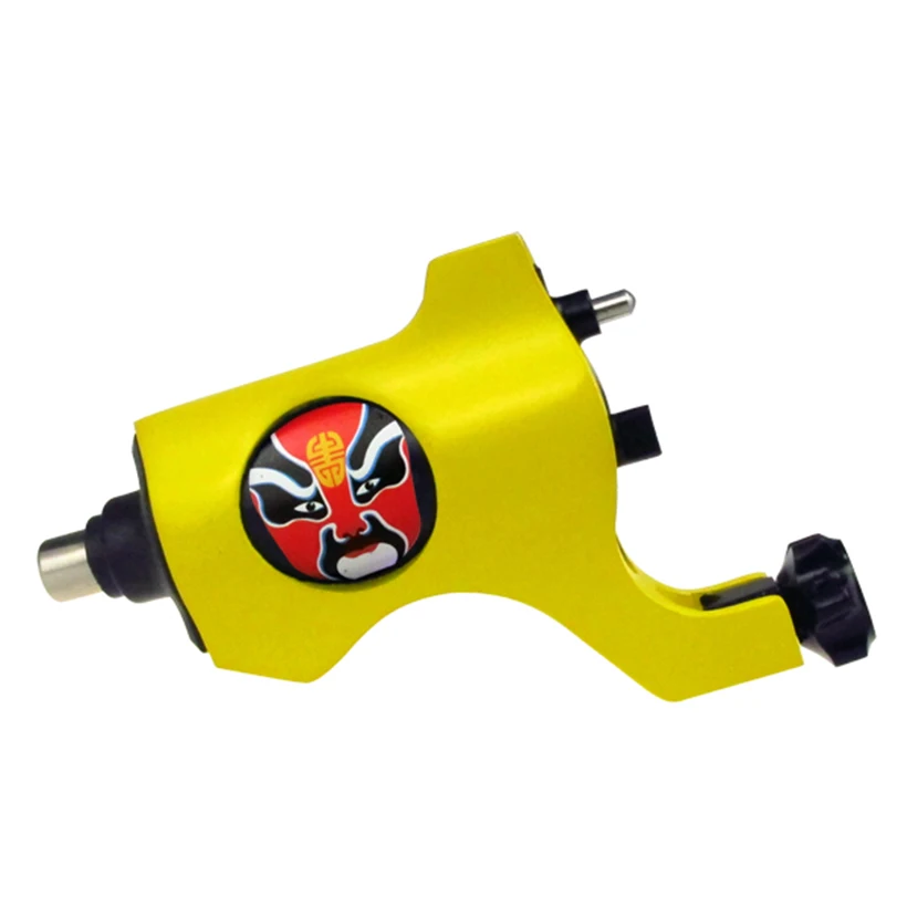 

Yellow New RCA Interface Facebook Rotary Tattoo Machine Gun Permanent Makeup Machine maquina de tatuagem tatuaje profesional