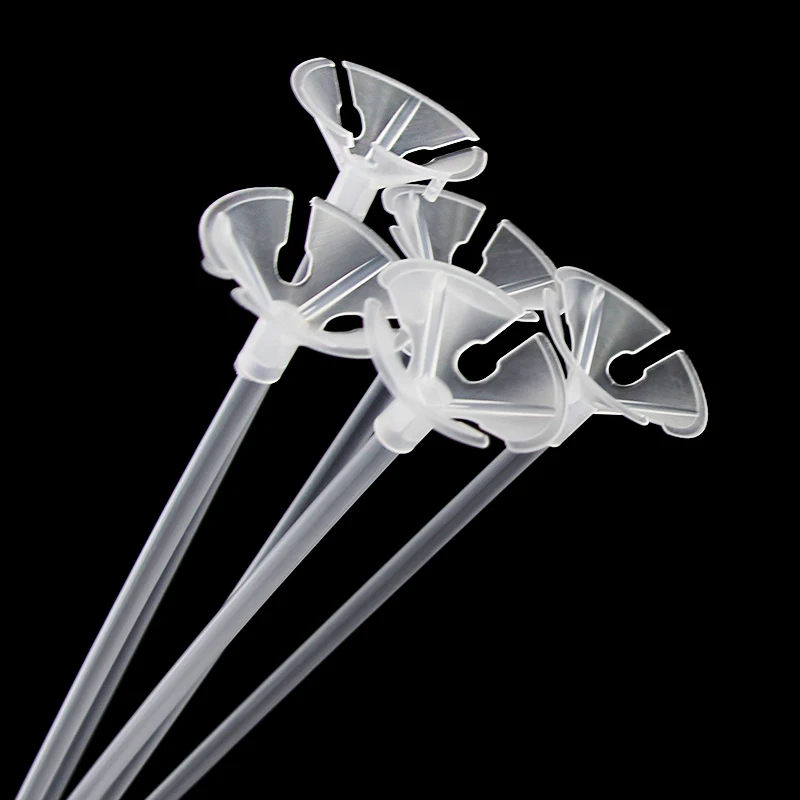 Balloon Stand 20pcs 40cm Clear Plastic Balloon Stick and Holder Column Stand Kids Toys Birthday Party Decorations Wedding Balloons Arch Decor balloon stand