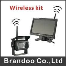 7 TFT LCD Car Rear View Backup Camera Kit Wireless Full HD Monitor Reversing Parking System