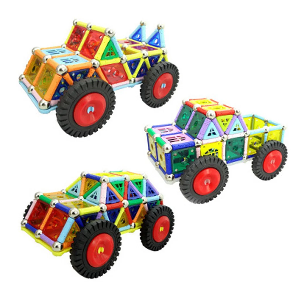 3D Магнитная конструкция строительные блоки магнитные палочки металлические шарики магнитные дизайнерские Конструкторы Игрушки для детей подарок