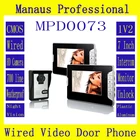 Best Price as low as $142.48 High Quality Professional Smart Home 7 inch Screen Touch Video Intercom Phone,One to Two Video Doorphone Kit Configuration D73b