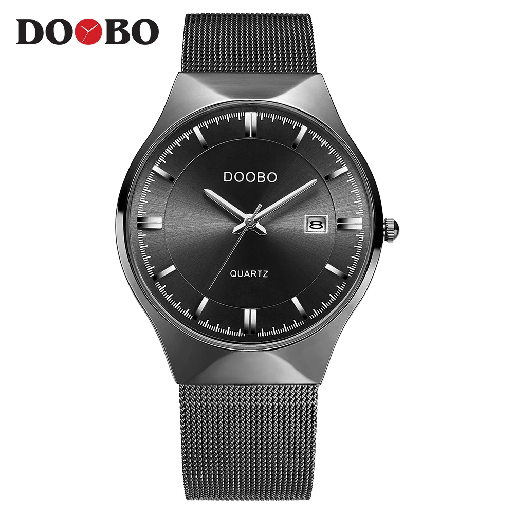 Часы наручные DOOBO Мужские кварцевые брендовые Роскошные деловые модные